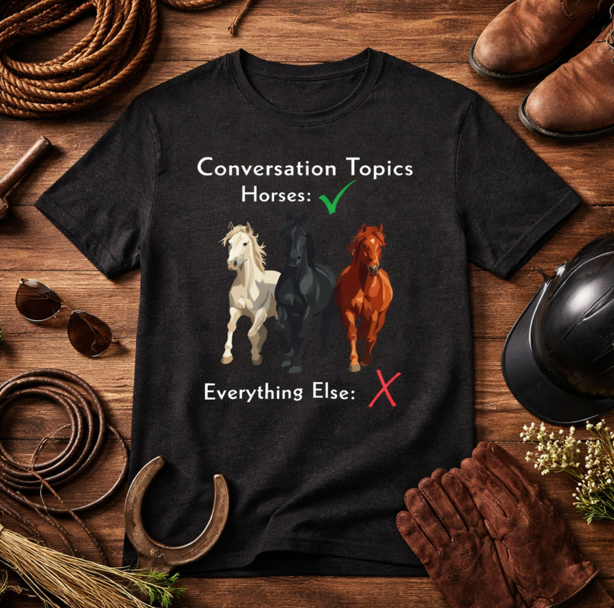 Horse Conversation Topics T-Shirt