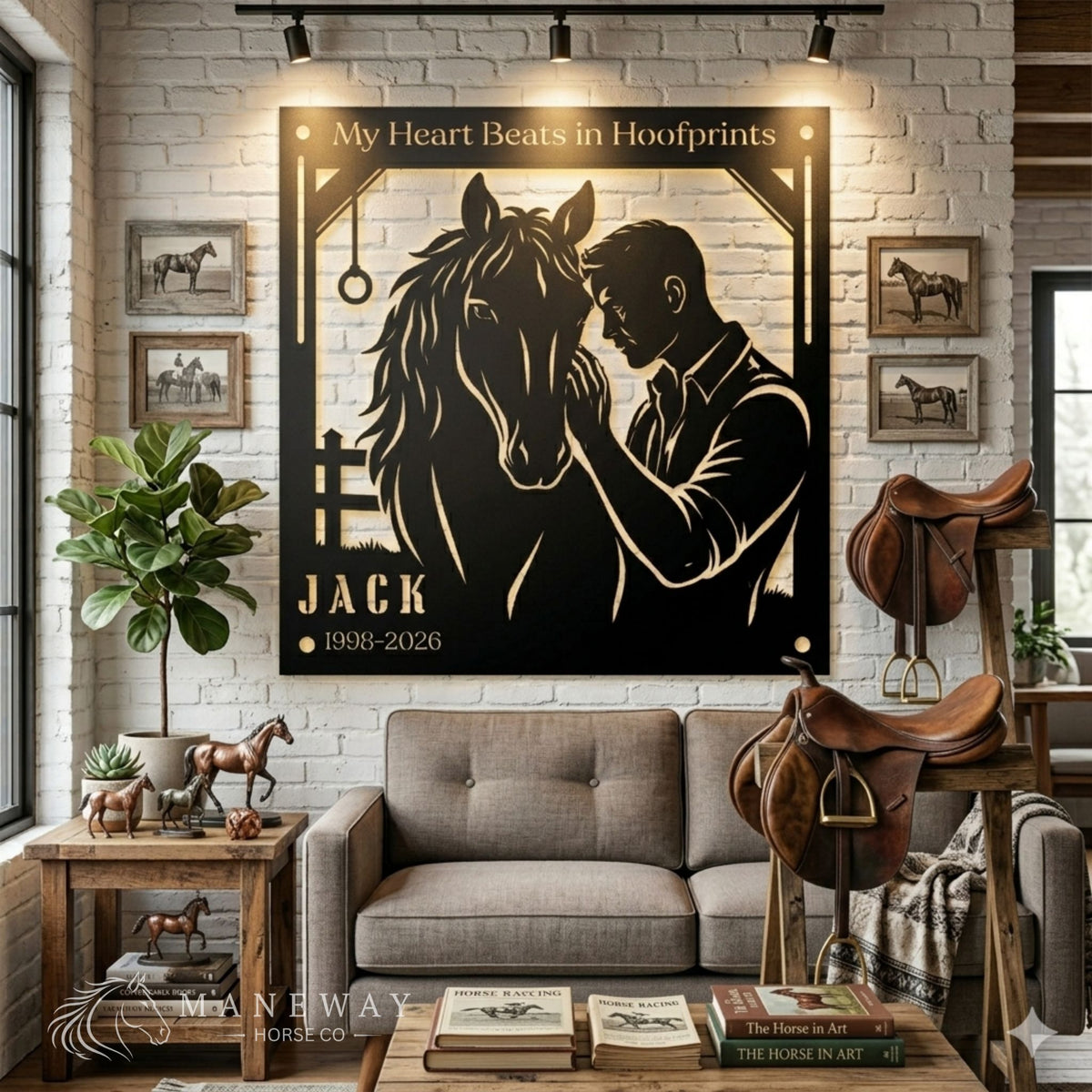Jack Hoofprints Memorial Stall Sign – view 2