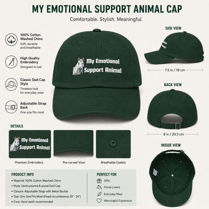 My Emotional Support Animal Horse Cap – view 5