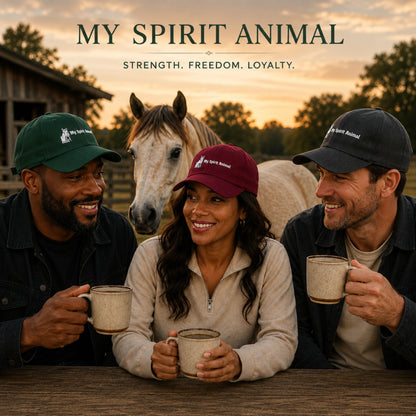 My Spirit Animal Horse Distressed Cap – view 3