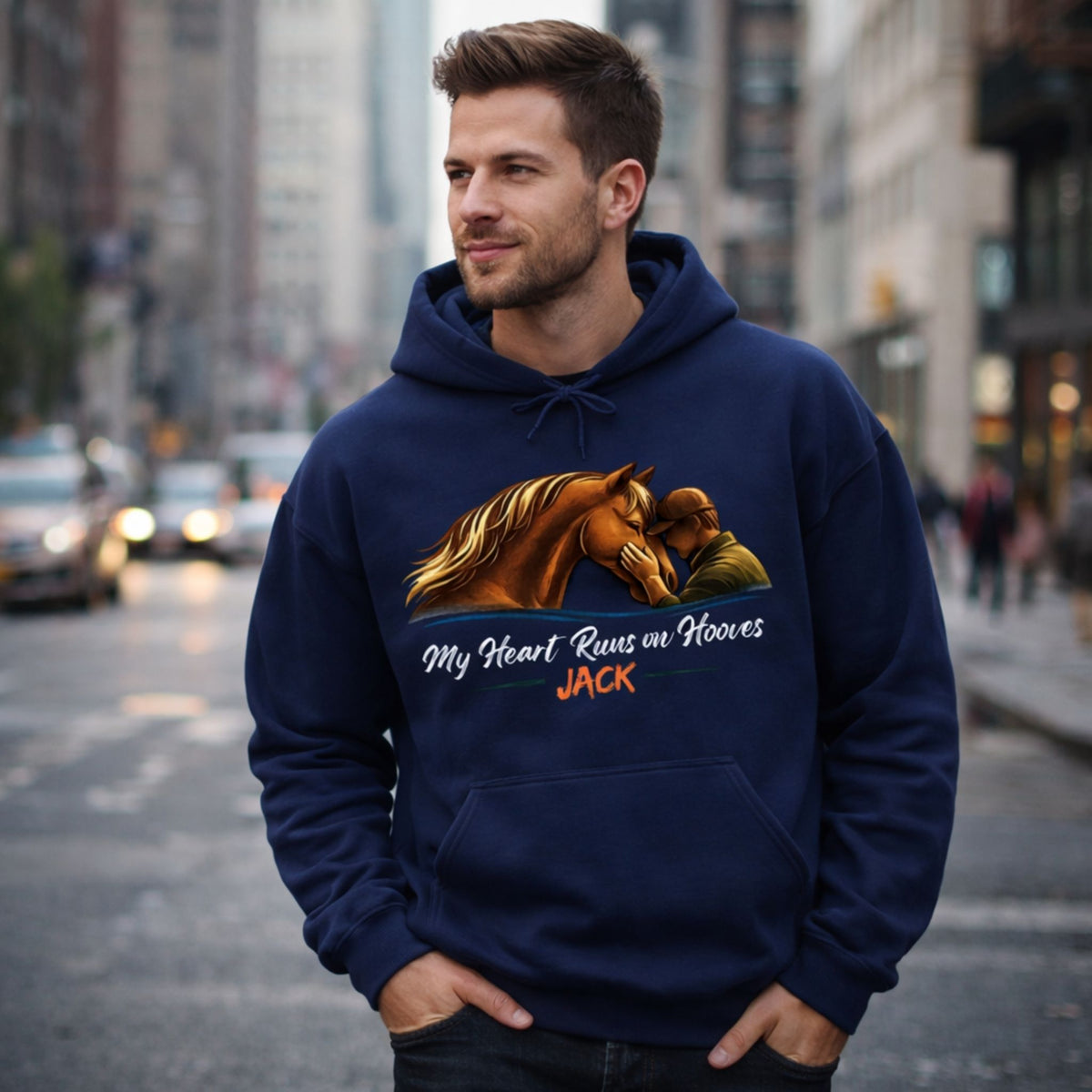 My Heart Runs on Hooves Hoodie – view 3