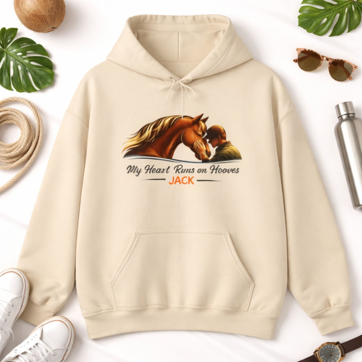 My Heart Runs on Hooves Hoodie – view 2