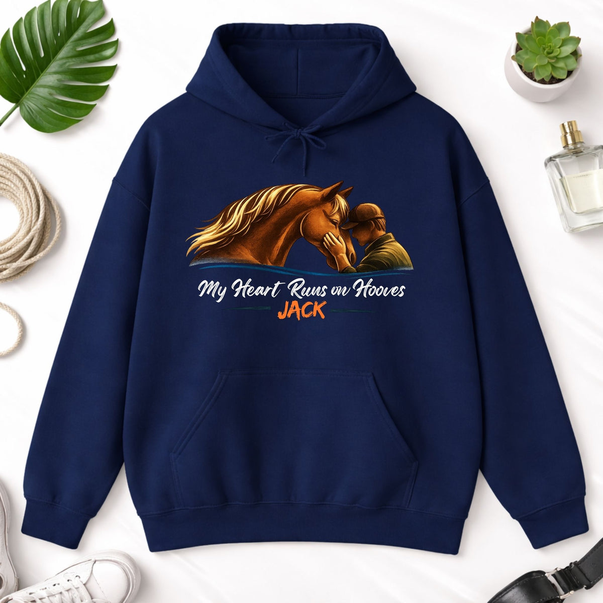 My Heart Runs on Hooves Hoodie – view 4
