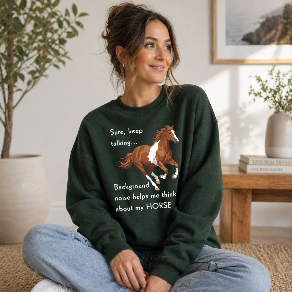 Keep Talking Horse Sweatshirt