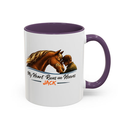 Heart Runs on Hooves Male Two-Tone Mug – view 14