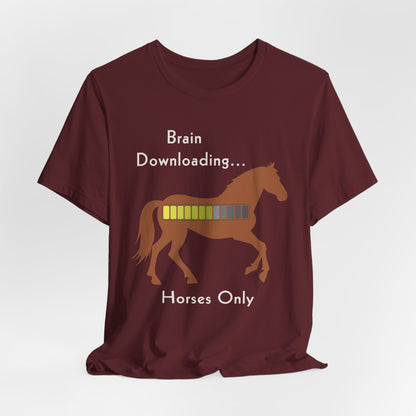 Brain Downloading Horses T-Shirt – view 18