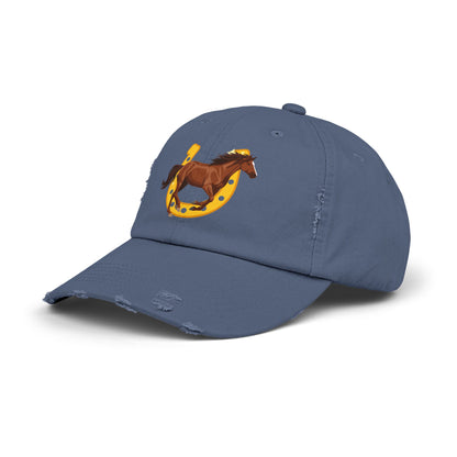 Lucky Horse Horseshoe Distressed Cap – view 12