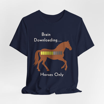 Brain Downloading Horses T-Shirt – view 4