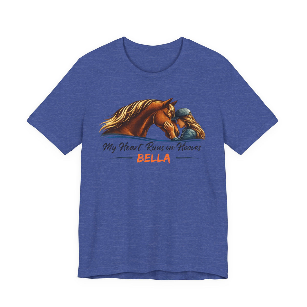 Personalized Heart Runs on Hooves T-Shirt – view 7