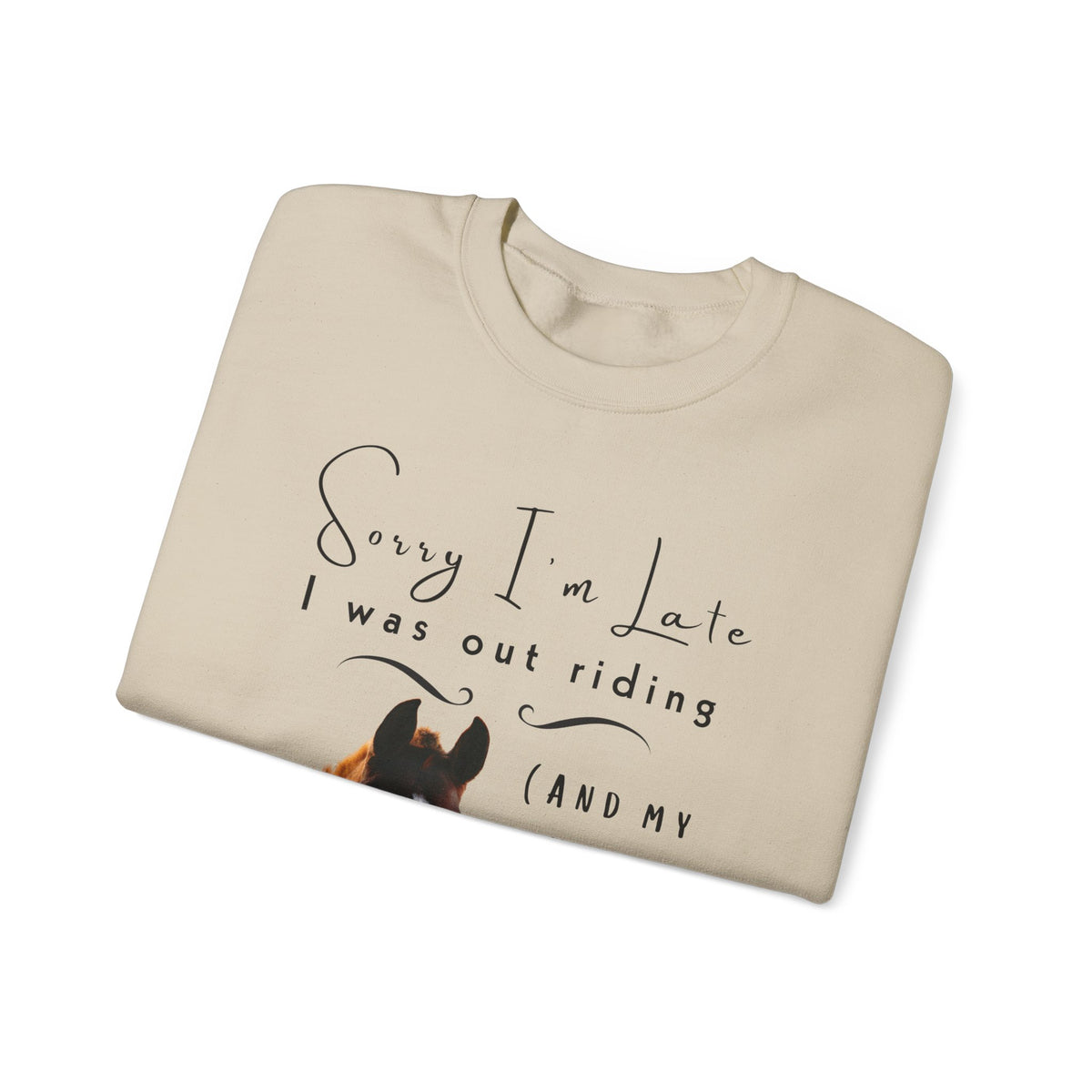 Sorry I'm Late Horse Riding Sweatshirt – view 15