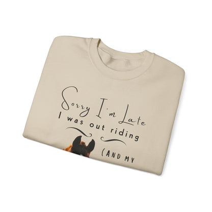 Sorry I'm Late Horse Riding Sweatshirt – view 15