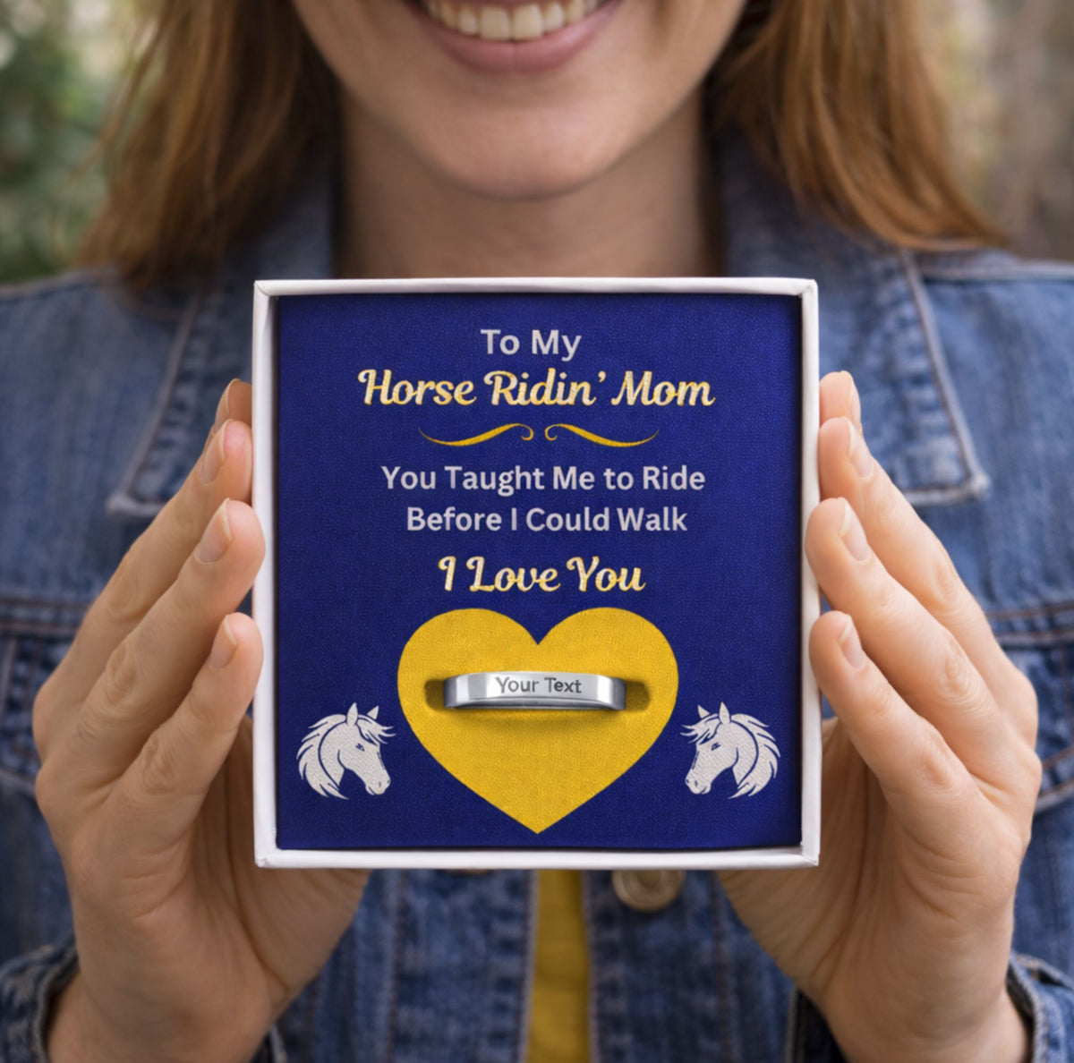 Horse Riding Mom Sentimental Ring – view 2