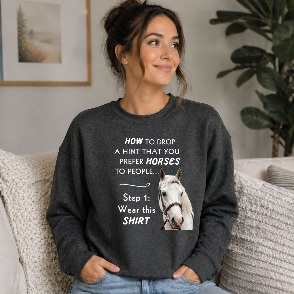 Prefer Horses Over People Sweatshirt – view 2