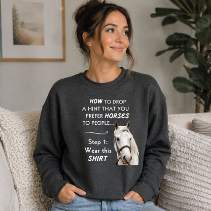 Prefer Horses Over People Sweatshirt – view 2