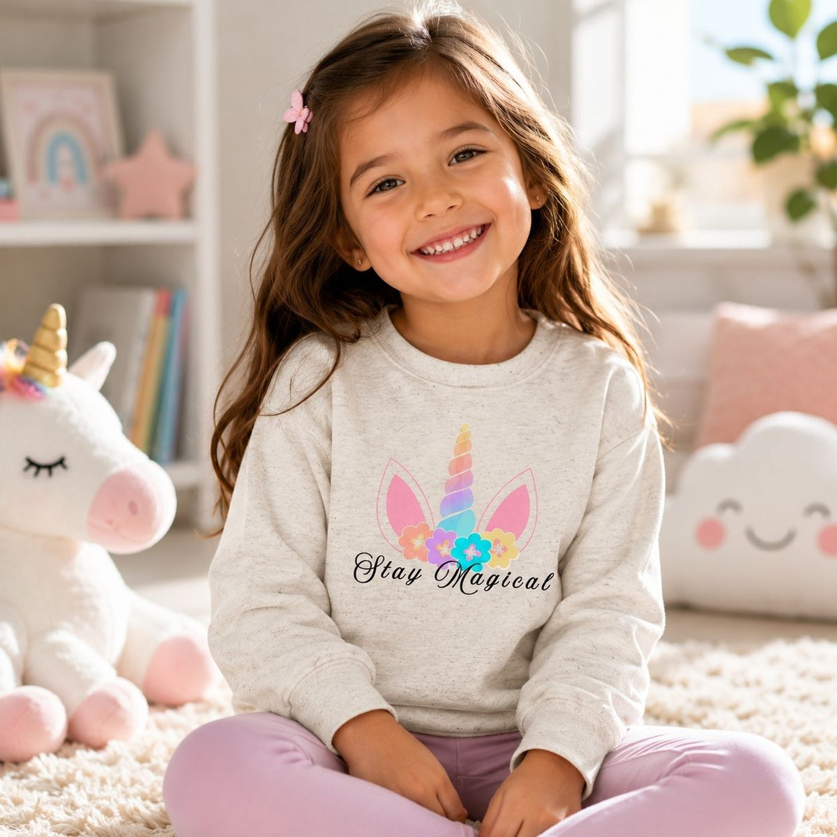 Stay Magical Unicorn Kids Sweatshirt
