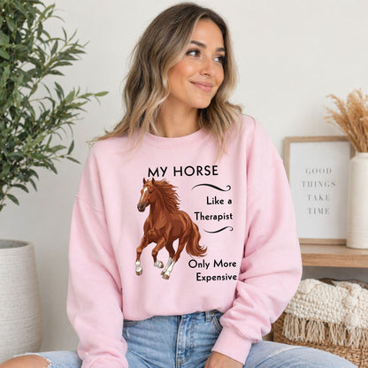 My Horse Is My Therapist Sweatshirt – view 2