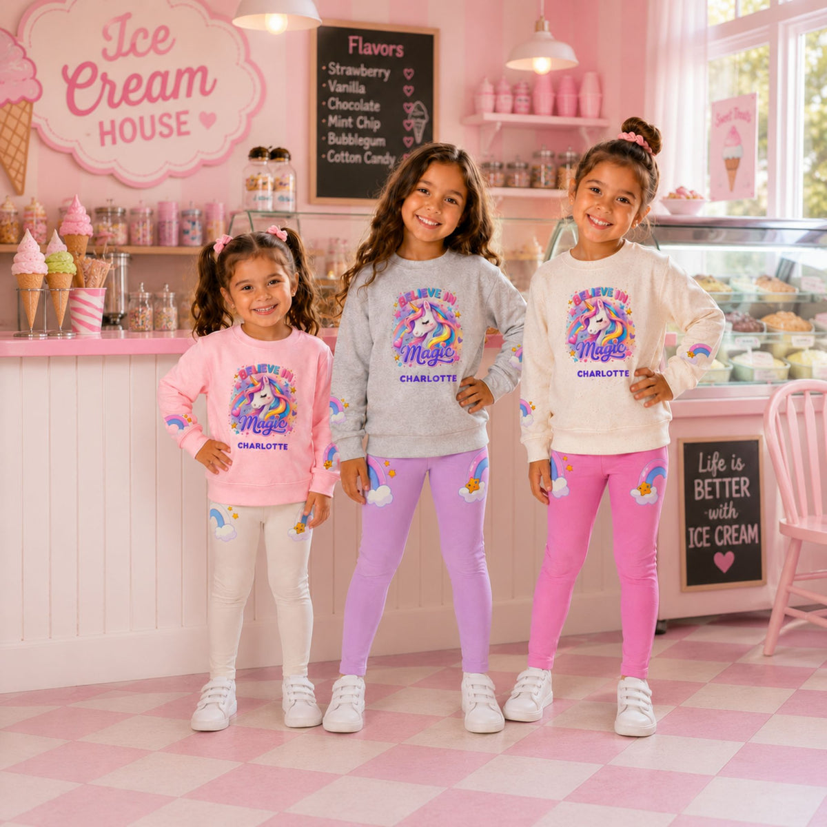 Believe in Magic Personalized Unicorn Outfit Set