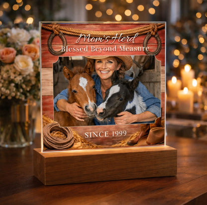 Blessed Beyond Measure Horse Mom Photo Plaque – view 3