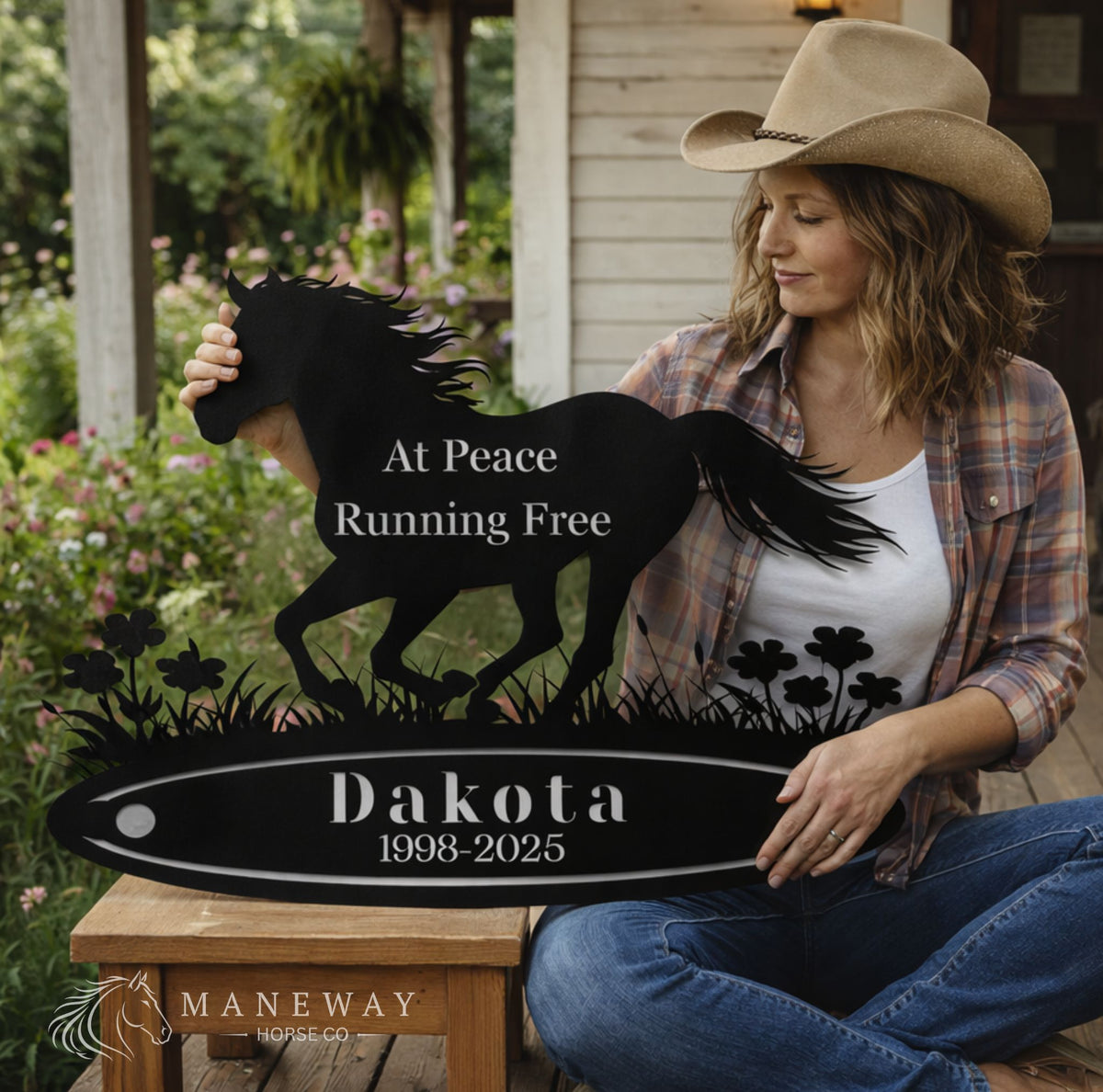 Running Free Horse Memorial Sign + FREE Mug – view 2