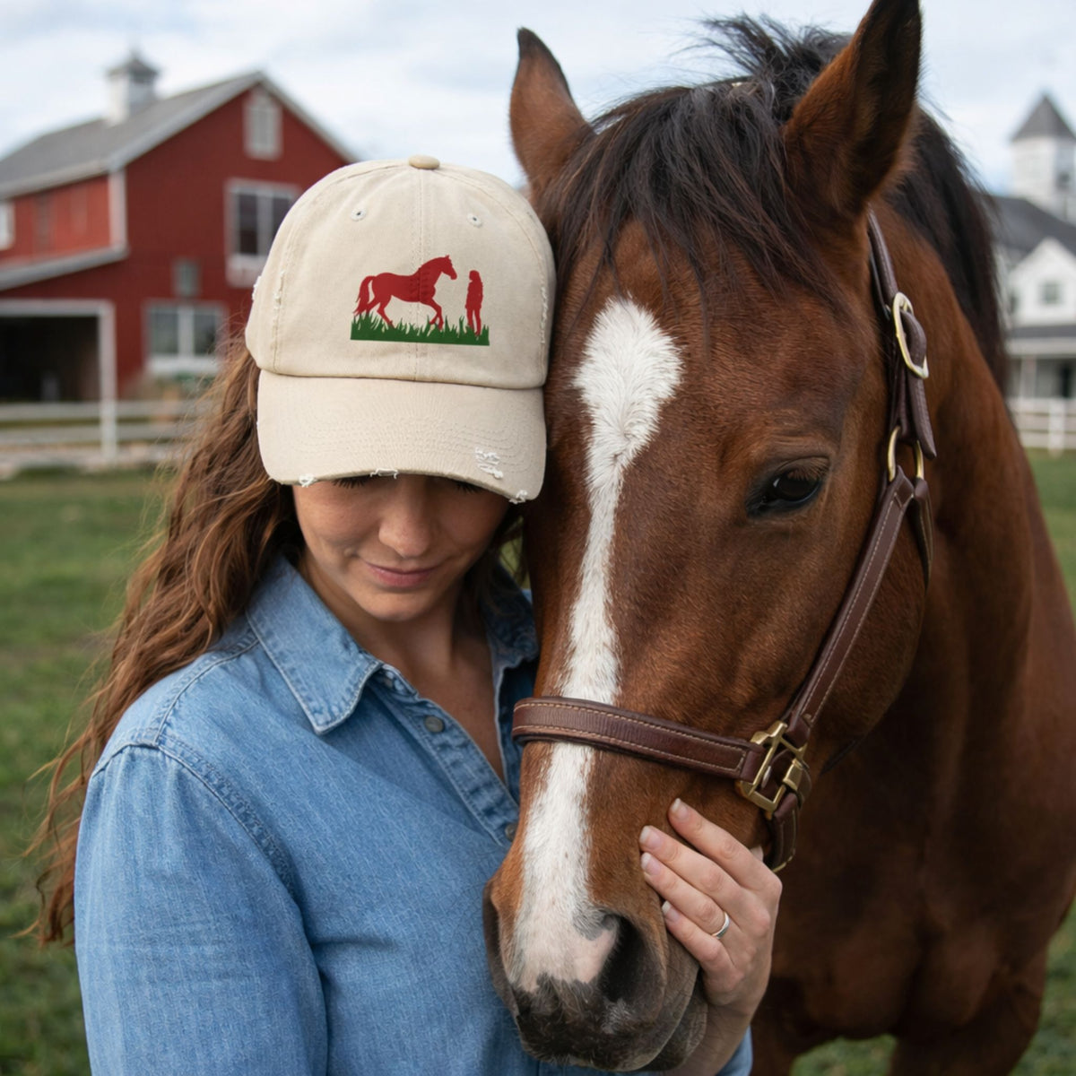 Horse and Rider Distressed Cap – view 2