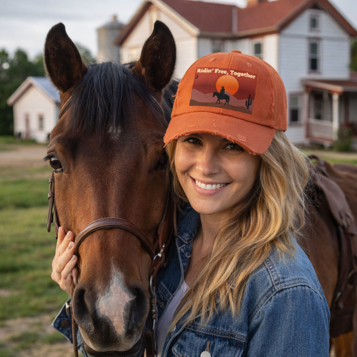 Ridin' Free Together Distressed Cap – view 2