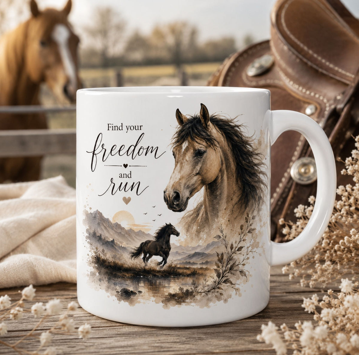 Find Your Freedom Horse Mug – view 2