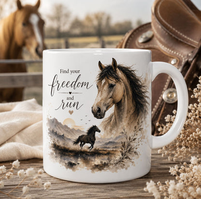 Find Your Freedom Horse Mug – view 2