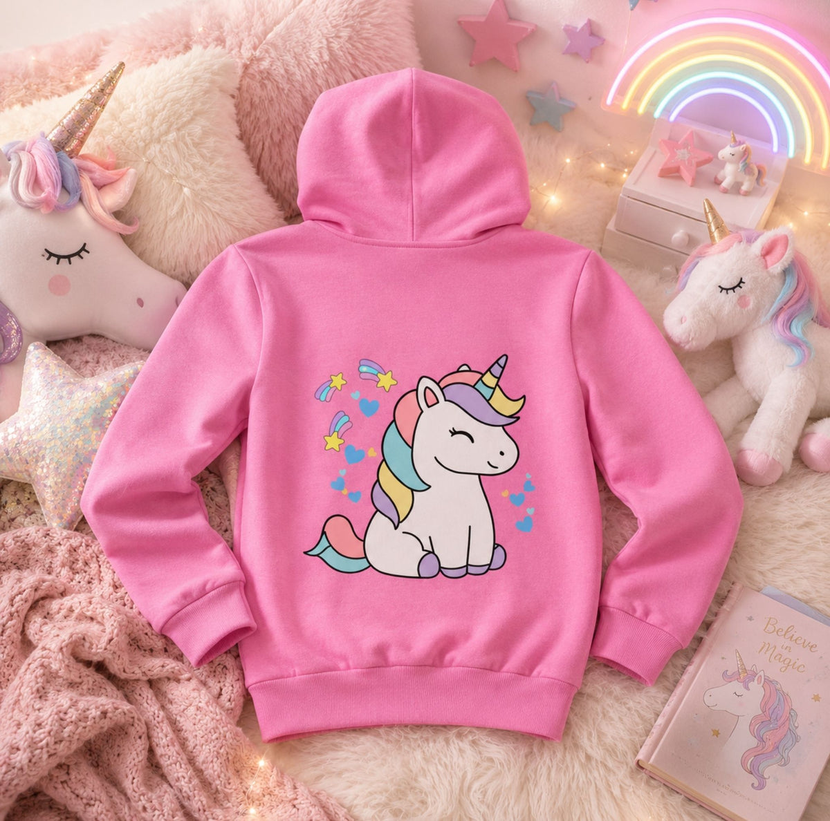 Stay Magical Pink Kids’ Hoodie