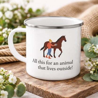 All This for an Animal Enamel Mug
