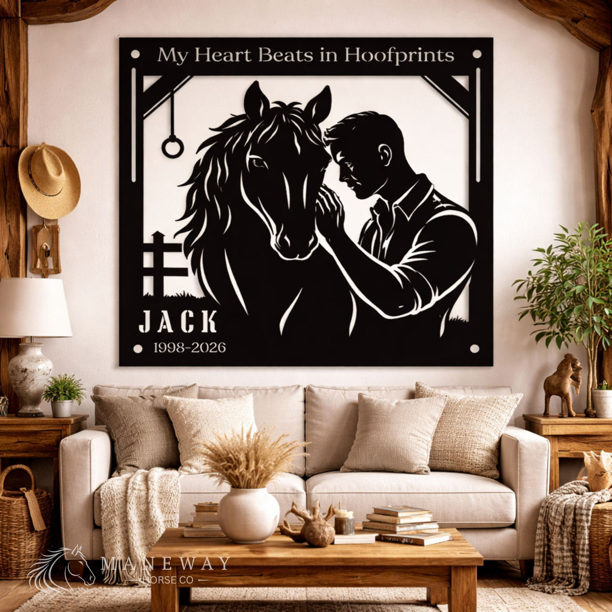 Jack Hoofprints Memorial Stall Sign – view 4