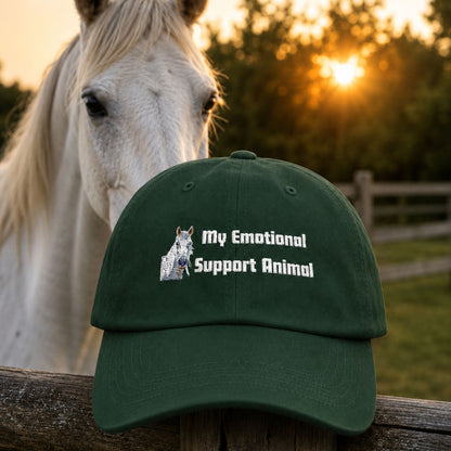 My Emotional Support Animal Horse Cap