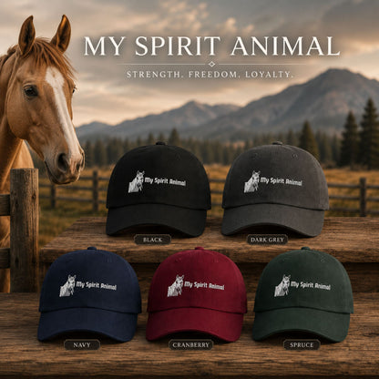My Spirit Animal Horse Distressed Cap – view 4
