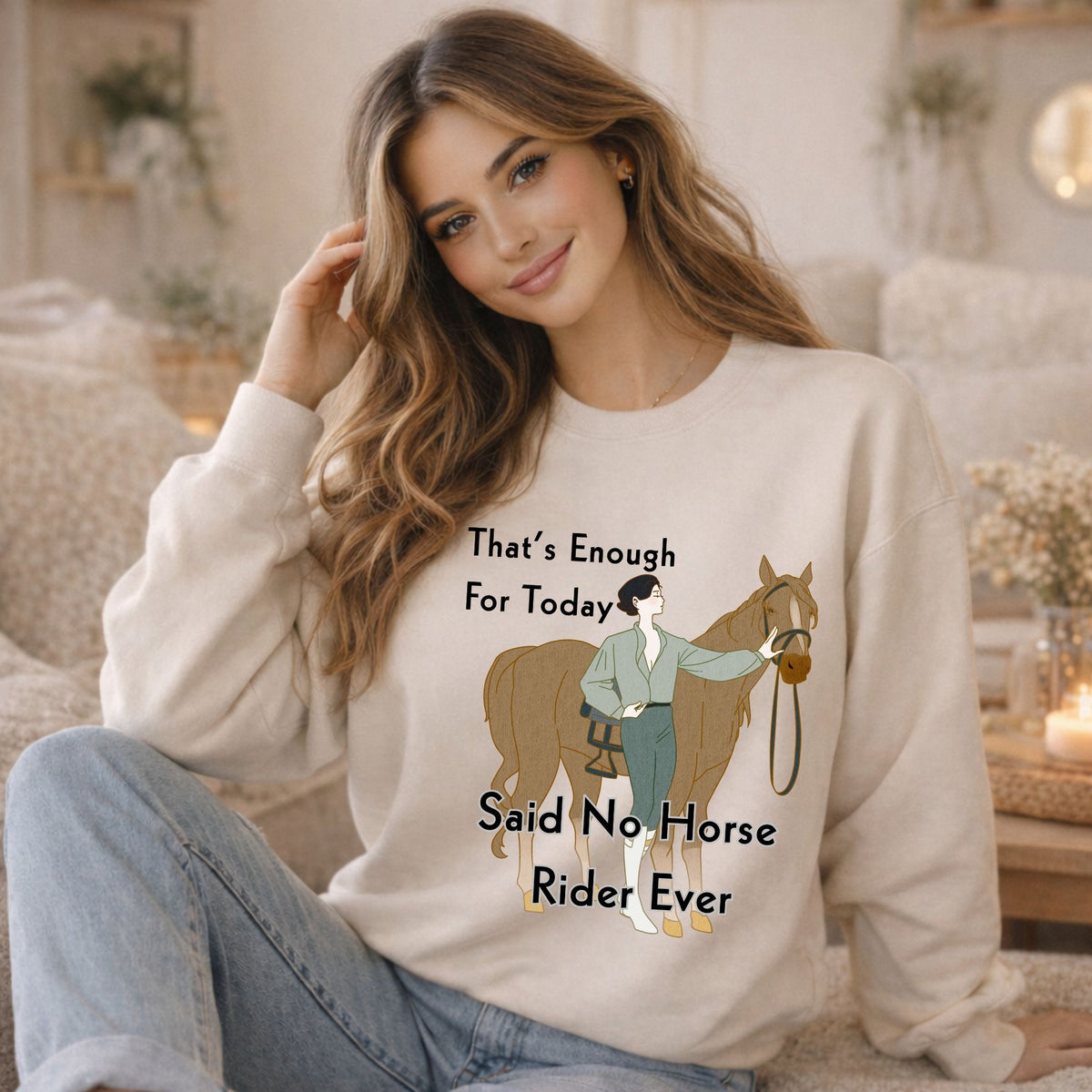 That's Enough for Today Horse Sweatshirt – view 2