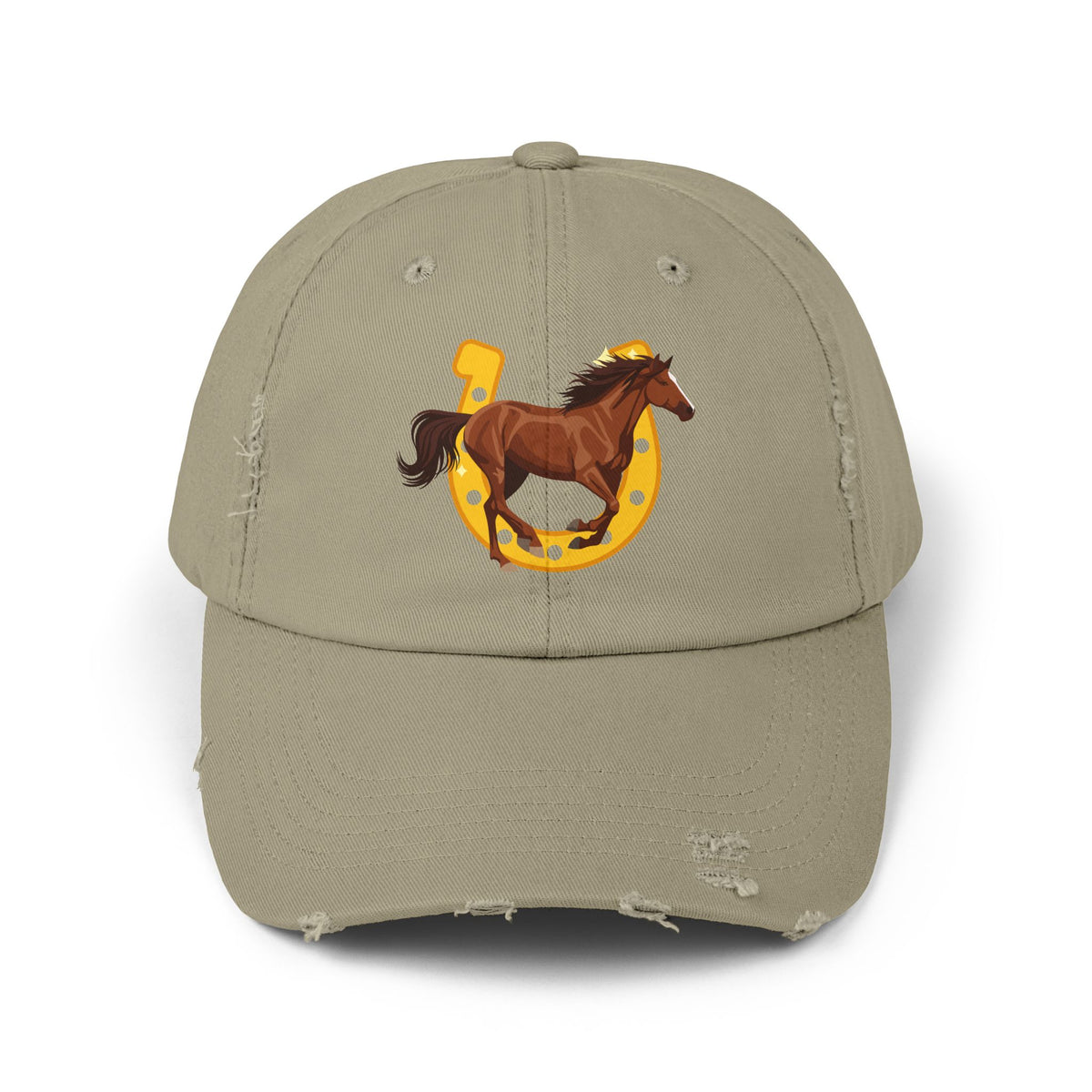 Lucky Horse Horseshoe Distressed Cap – view 8