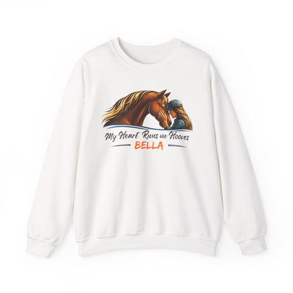 Personalized Heart Runs on Hooves Sweatshirt – view 6