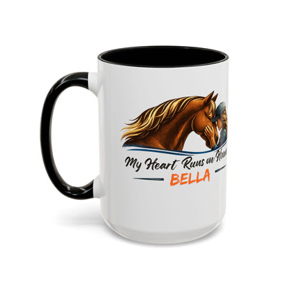 Heart Runs on Hooves Female Two-Tone Mug – view 8
