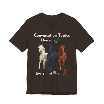 Horse Conversation Topics T-Shirt – view 6