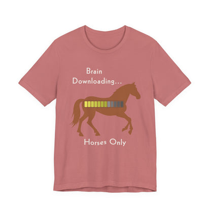 Brain Downloading Horses T-Shirt – view 11
