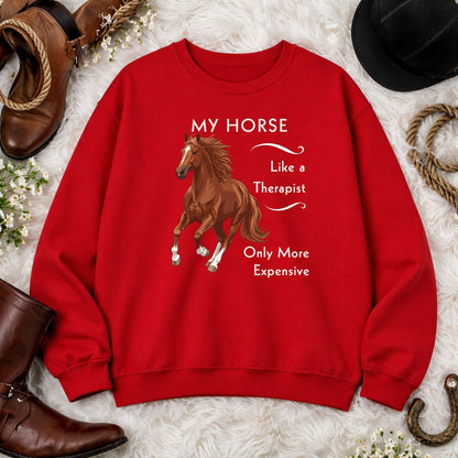 My Horse Is My Therapist Sweatshirt – view 7