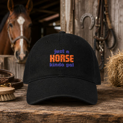 Just a Horse Kinda Gal Embroidered Cap – view 3