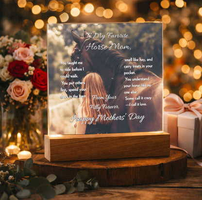 Favorite Horse Mom Photo Plaque – view 3
