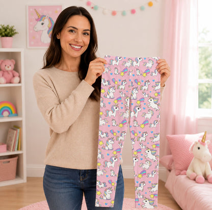 Pink Unicorn Kids Leggings