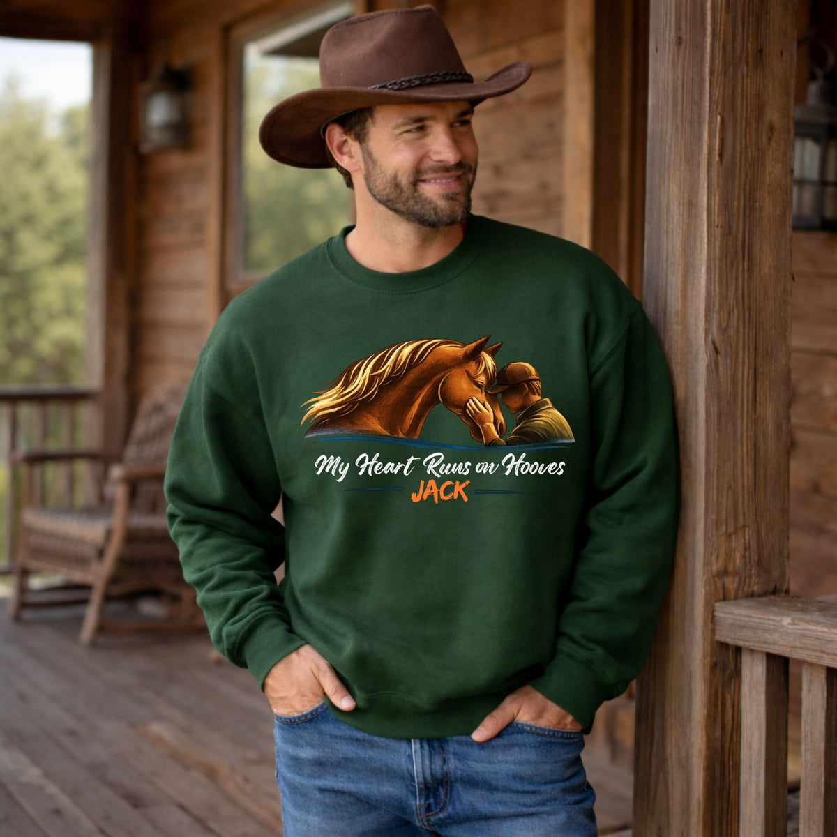 My Heart Runs on Hooves Sweatshirt – view 3