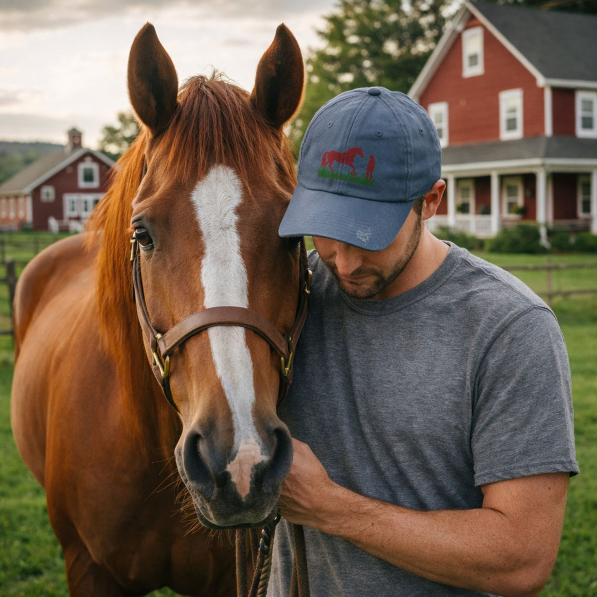 Horse and Rider Distressed Cap – view 3