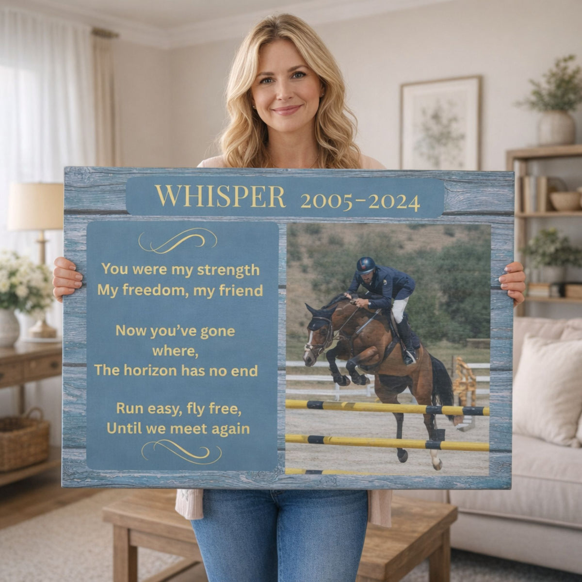 Whisper Horse Memorial Photo Canvas – view 2