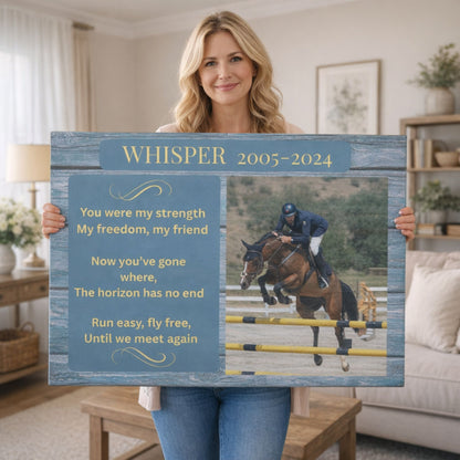 Whisper Horse Memorial Photo Canvas – view 2