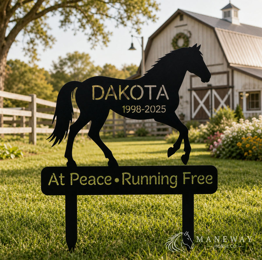 Horse Memorial Garden Sign + FREE Mug