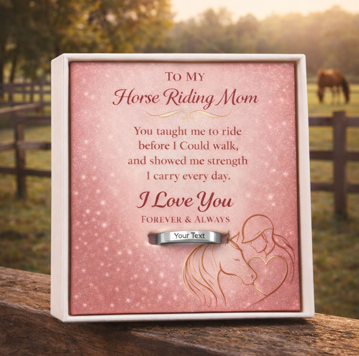 Personalized Horse Mom Ring – view 8