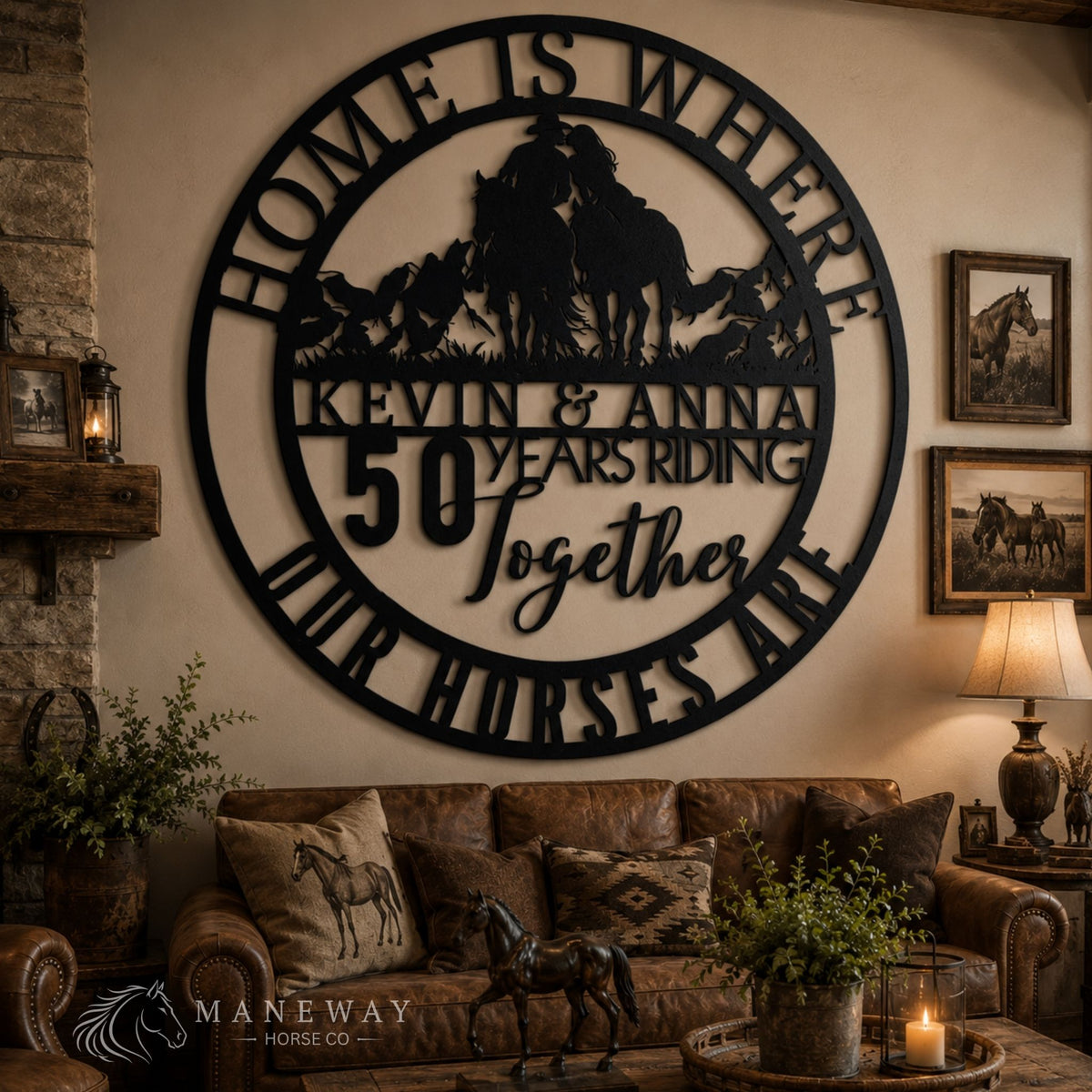 Home Is Where Our Horses Are Sign