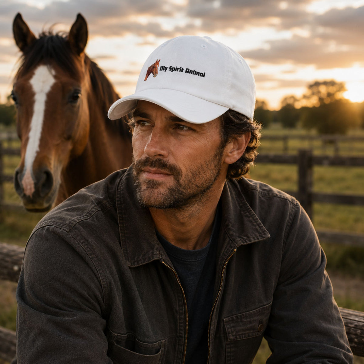 My Spirit Animal Horse Dad Cap – view 2